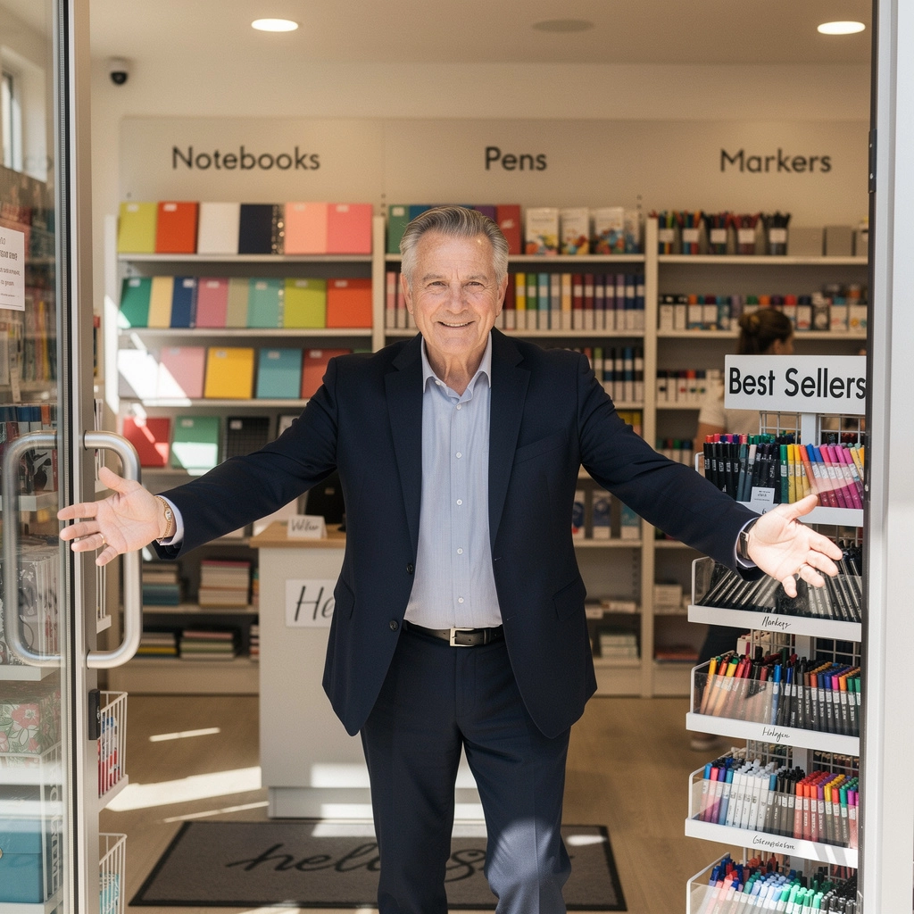 シンプルでスタイリッシュなデザインの文房具セット